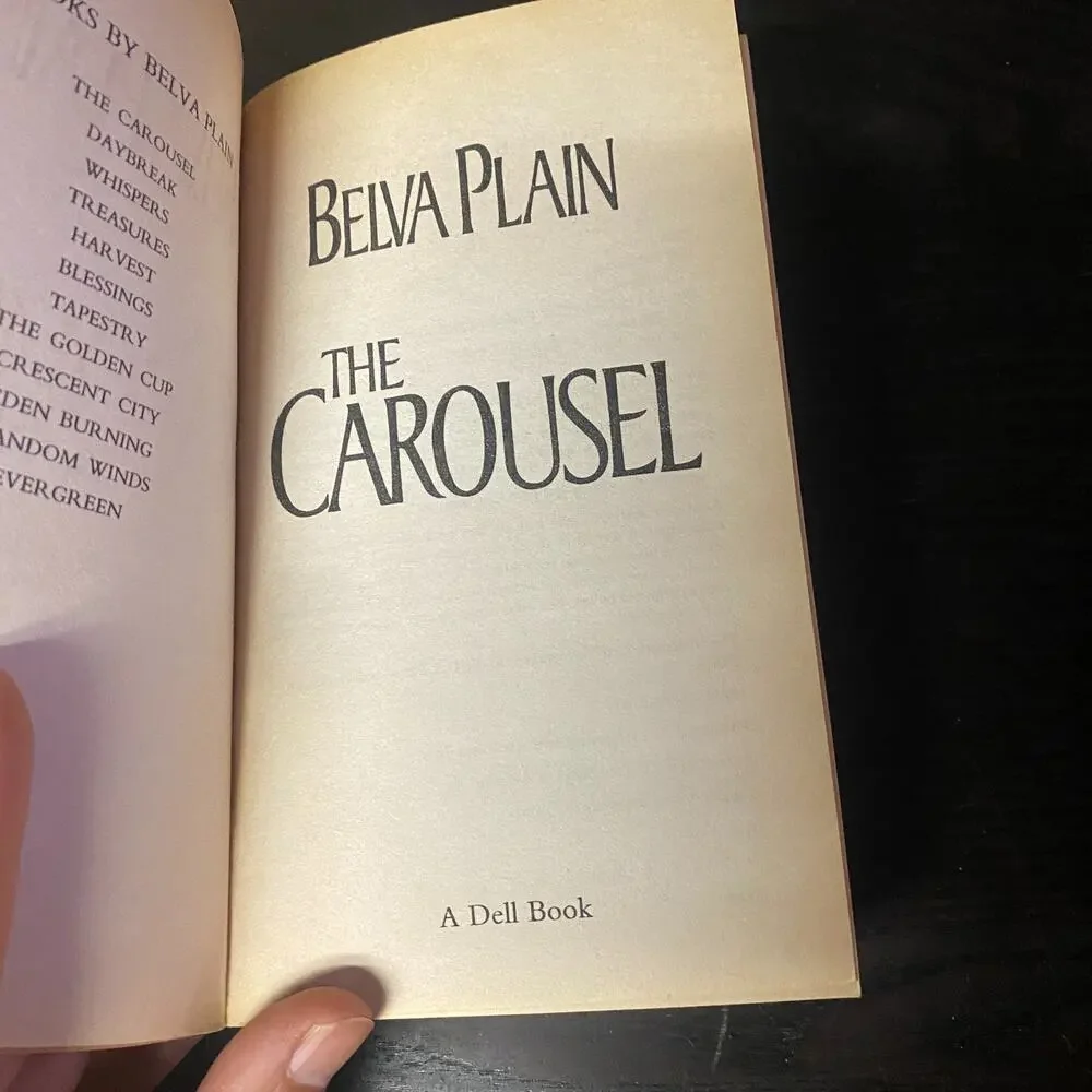 Carousel : A Novel by Belva Plain (1996, Mass Market)